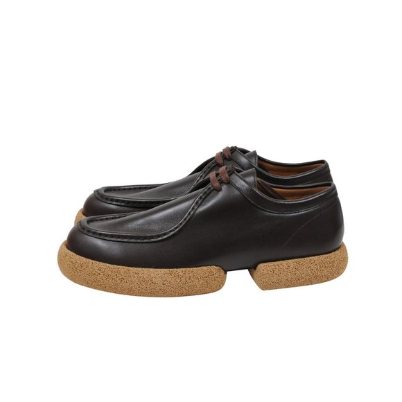 Dries Van Noten Platform Derby US11.5 44.5 Brown Leather Chunky Oxford Cork Sole main image 11
